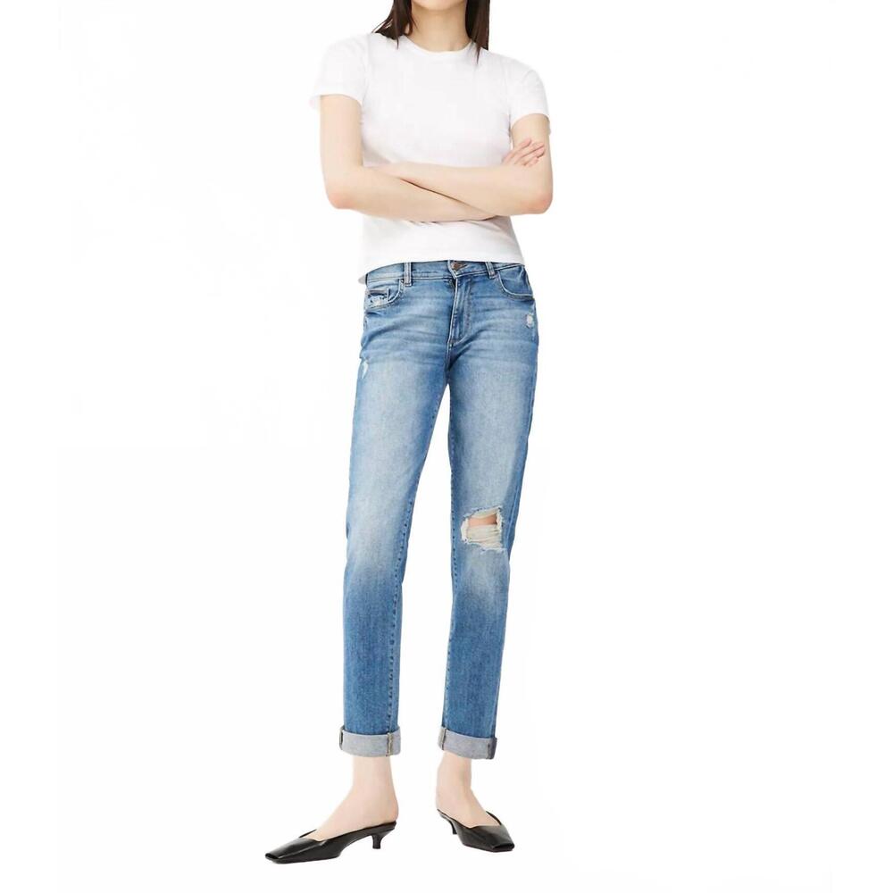NEW DL1961 - WOMEN'S riley boyfriend jeans in oasis distressed